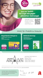 mea - meine apotheke Apotheken Prospekt der aktuellen Woche mit 4 Seiten, gültig von 01.10.2026 bis 31.10.2026, in Bocholt und Umgebung Aktueller mea - meine apotheke Apotheken Prospekt in Bocholt und Umgebung, "Unsere Oktober-Angebote" mit 4 Seiten, 01.10.2026 - 31.10.2026
