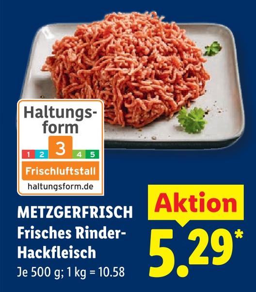 Frisches Rinder-Hackfleisch