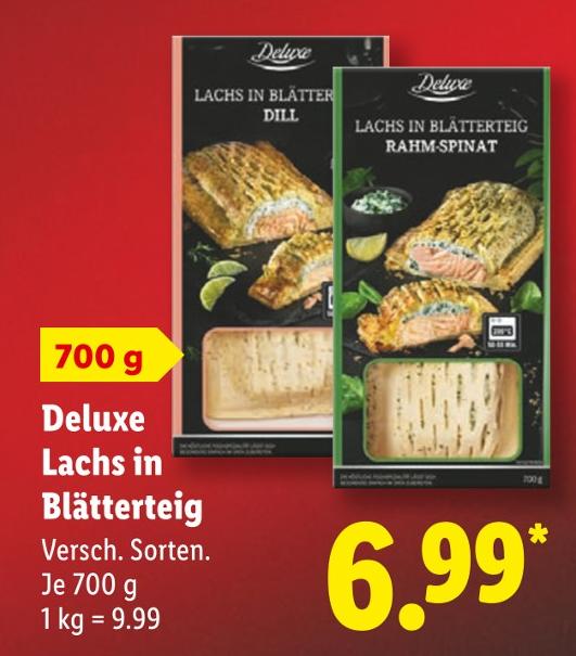 Lachs in Blätterteig Dill