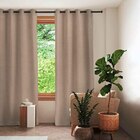 Rideau thermique Gaston beige lin 140x250 cm en promo chez Décor Discount Bourg-en-Bresse à 20,99 €