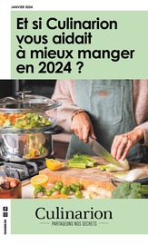 Catalogue Meubles & Décoration Culinarion en cours à Paris et alentours, "Et si CulInarion vous aidait à mieux manger en 2024 ?", 4 pages, 23/01/2024 - 31/03/2024
