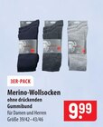 Merino-Wollsocken Angebote bei famila Nordost Elmshorn für 9,99 €