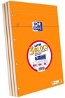 Oxford - Pack de 3 Blocs notes - A4 + - 160 pages - grands carreaux - perforés - Oxford à 8,20 € dans le catalogue Bureau Vallée