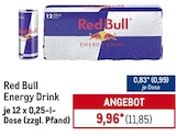 Aktuelle Red Bull Angebote bei Metro in Würselen Aktuelles Energy Drink Angebot bei Metro in Würselen ab 11,85 €