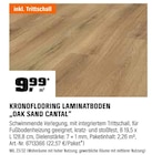 Laminatboden „Oak Sand Cantal“ Angebote von Kronoflooring bei OBI Wetzlar für 9,99 €