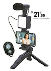 Selfie led micro avec trépied en promo chez JouéClub Vitry-sur-Seine à 21,99 €