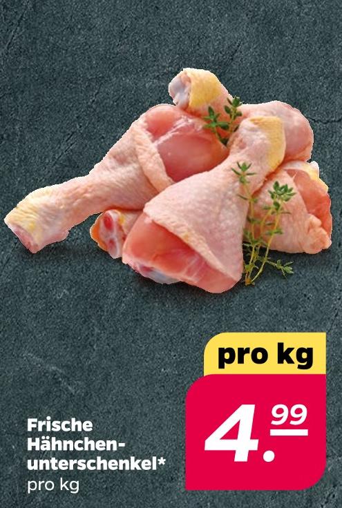 Frische Hähnchenunterschenkel