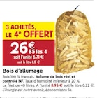 Bois d'allumage en promo chez LaMaison.fr Valence à 26,85 €