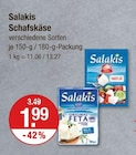 Schafskäse Angebote von Salakis bei V-Markt Regensburg für 1,99 €