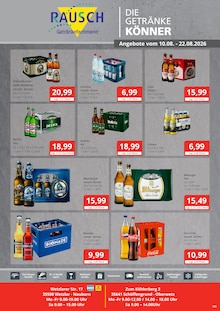 Cola im Getränkefachmarkt Rausch Prospekt "DIE GETRÄNKEKÖNNER" mit 2 Seiten (Gießen)