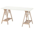 Schreibtisch weiß/Birke Angebote von LAGKAPTEN / MITTBACK bei IKEA Meerbusch für 103,99 €