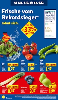 Gemüse im Lidl Prospekt "LIDL LOHNT SICH" mit 70 Seiten (Pforzheim)