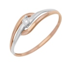 Promo Bague en 2 ors et diamant pastillé à 199,00 € dans le catalogue E.Leclerc à Basse-Goulaine