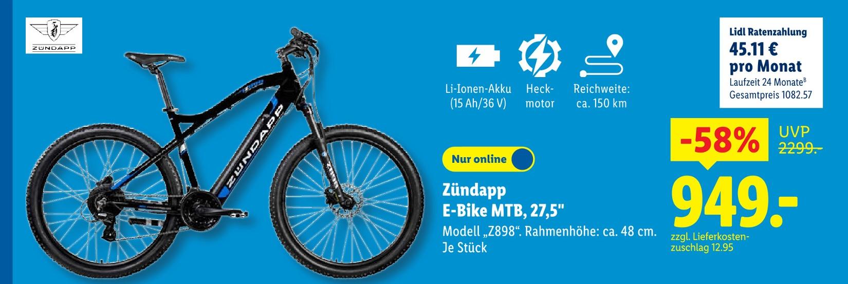 E-Bike MTB, 27,5