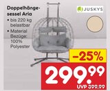 Aktuelles Doppelhängesessel Aria Angebot bei Netto Marken-Discount in München ab 299,99 €