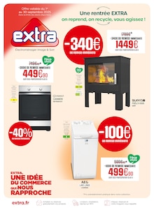 Prospectus Extra à Malestroit, "Une rentrée EXTRA on reprend, on recycle, vous agissez !", 8 pages de promos valables du 01/09/2025 au 30/09/2025