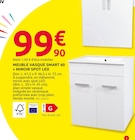 Promo Meuble vasque smart 60 + miroir spot led à 99,90 € dans le catalogue Mr. Bricolage à Saintes