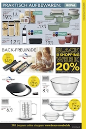 Aktueller BRAUN Möbel-Center Prospekt mit Haushaltsartikel, "BLACK SHOPPING WEEK 20%", Seite 3