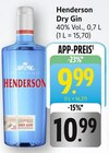 Dry Gin Angebote von Henderson bei E center Filderstadt für 9,99 €