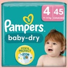 COUCHES BABY DRY T4 X45 - PAMPERS en promo chez Intermarché Nantes à 10,50 €