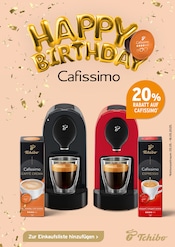Tchibo im Supermarkt Prospekt für Querfurt der aktuellen Woche, gültig von 05.05.2025 bis 18.05.2025 Aktueller Tchibo im Supermarkt Querfurt Prospekt "HAPPY BIRTHDAY CAFISSIMO" mit 4 Seiten