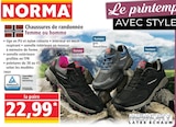 Chaussures de randonnée femme ou homme en promo chez Norma Strasbourg à 22,99 €