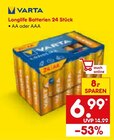 Longlife Batterien AA Angebote von Varta bei Netto Marken-Discount Stuttgart für 6,99 €
