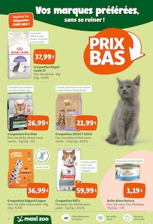 Catalogue Maxi Zoo à Saint-Marcel cette semaine, valable du 07/08/2025 au 24/08/2025 Prospectus Maxi Zoo à Saint-Marcel, "Des centaines de produits toujours à Prix Bas !", 6 pages de promos valables du 07/08/2025 au 24/08/2025