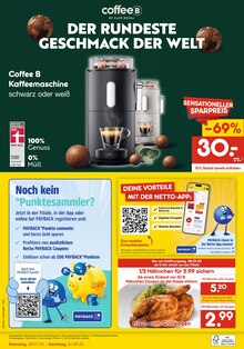 Kaffeevollautomat im Netto Marken-Discount Prospekt "Wiedereröffnung - 10% AUF ALLES." mit 6 Seiten (Chemnitz)