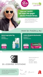 mea - meine apotheke Apotheken Prospekt der aktuellen Woche mit 4 Seiten, gültig von 01.05.2026 bis 31.05.2026, in Kaarst und Umgebung Aktueller mea - meine apotheke Apotheken Prospekt in Kaarst und Umgebung, "Unsere Mai-Angebote" mit 4 Seiten, 01.05.2026 - 31.05.2026