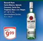 Rum Carta Blanca Angebote von Bacardi bei GLOBUS Hofheim für 9,99 €