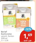 Kochcreme von Berief im aktuellen budni Prospekt
