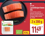 Lachsfiletportionen XXL von GUT BIO für 11,49 € bei ALDI Nord im Angebot Lachsfiletportionen XXL von GUT BIO im aktuellen ALDI Nord Prospekt