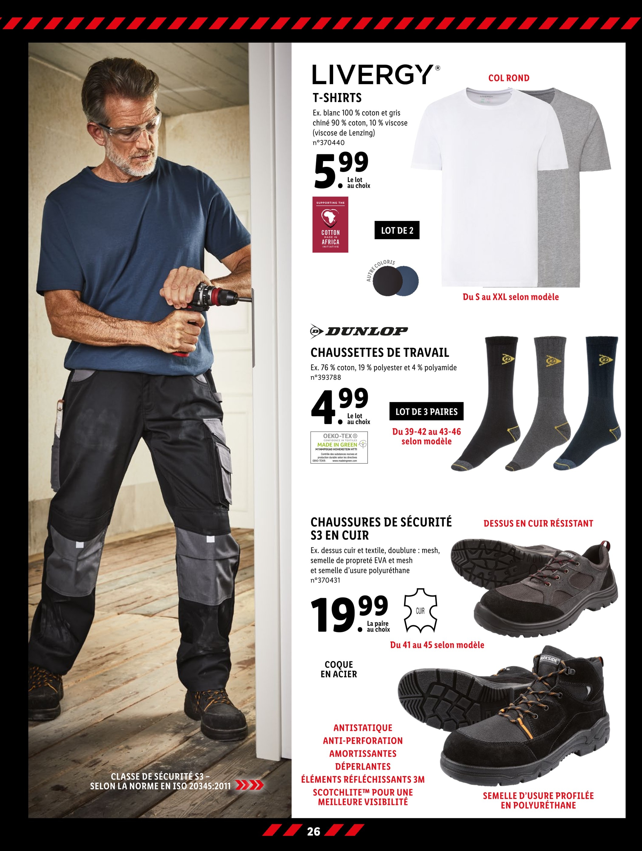 Chaussettes Homme Lidl » Promos dans le catalogue de la semaine