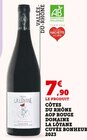 Promo Côtes du rhône AOP rouge cuvée bonheur à 7,90 € dans le catalogue Super U à Tonnerre