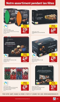 Promotion Chocolat Praliné dans le prospectus Aldi, valable du 28/10/2025 au 03/11/2025 Promo Chocolat Praliné dans le catalogue Aldi du moment à la page 15