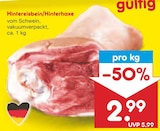 Hintereisbein/Hinterhaxe im Angebot bei Netto Marken-Discount in Völklingen Hintereisbein/Hinterhaxe Angebote bei Netto Marken-Discount Völklingen für 2,99 €