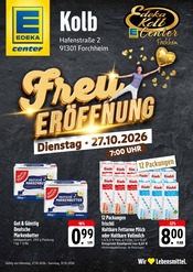 Vollmilch im E center Prospekt in Erlangen Aktueller E center Prospekt mit Vollmilch, "Freu Eröffnung", Seite 1