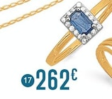 Promo Bague saphir et diamants à 262,00 € dans le catalogue E.Leclerc à Éragny