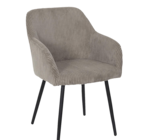 Fauteuil Scott velours côtelé - Maxi Bazar à Montreuil Fauteuil Scott velours côtelé en promo chez Maxi Bazar Montreuil à 59,99 €