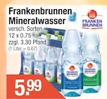 Mineralwasser im Getränke City Prospekt Mineralwasser von Frankenbrunnen im aktuellen Getränke City Prospekt für 5,99 €
