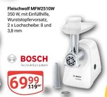 Fleischwolf MFW2510W Angebote von Bosch bei GLOBUS Halle für 69,99 €