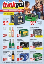 Getränkemärkte Prospekt von Trinkgut in Lengede Aktueller Trinkgut Getränkemärkte Prospekt für Lengede: Aktuelle Angebote mit 10} Seiten, 26.05.2026 - 30.05.2026