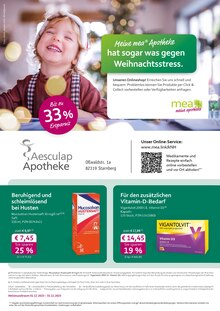 mea - meine apotheke Prospekt der KW 49 "Unsere Dezember-Angebote" Aktueller mea - meine apotheke Prospekt "Unsere Dezember-Angebote" Seite 1 von 4 Seiten