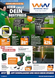 Baumärkte Prospekt von Werkers Welt Gießen Werkers Welt Prospekt: "HIER GRILLT DEIN BESTPREIS", 8 Seiten, 06.06.2026 - 20.06.2026