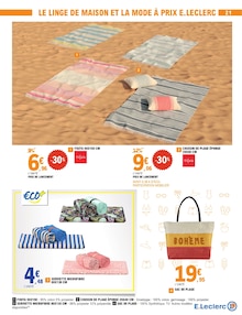 Promotion Serviette Microfibre dans le prospectus E.Leclerc, valable du 02/06/2026 au 20/06/2026 Promo Serviette Microfibre dans le catalogue E.Leclerc du moment à la page 21