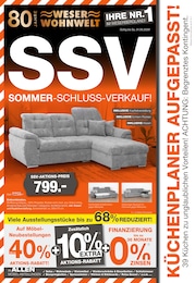 Weser Wohnwelt Prospekt für Uslar mit 8 Seiten Weser Wohnwelt Prospekt für Uslar: "SSV", 8 Seiten, 19.07.2026 - 01.08.2026