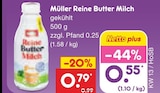 Reine Butter Milch Angebote von Müller bei Netto Marken-Discount Mühlhausen für 0,55 €