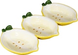 Schälchen mit drei Ablagen aus Keramik "Zitrone", gelb/weiß/grün (15,5x30x,3,5 cm) im aktuellen Prospekt bei dm-drogerie markt in Tiefengruft