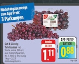 Aktuelle Weintrauben Angebote bei EDEKA in Nürnberg Aktuelles Tafeltrauben rot Angebot bei EDEKA in Nürnberg ab 0,88 €